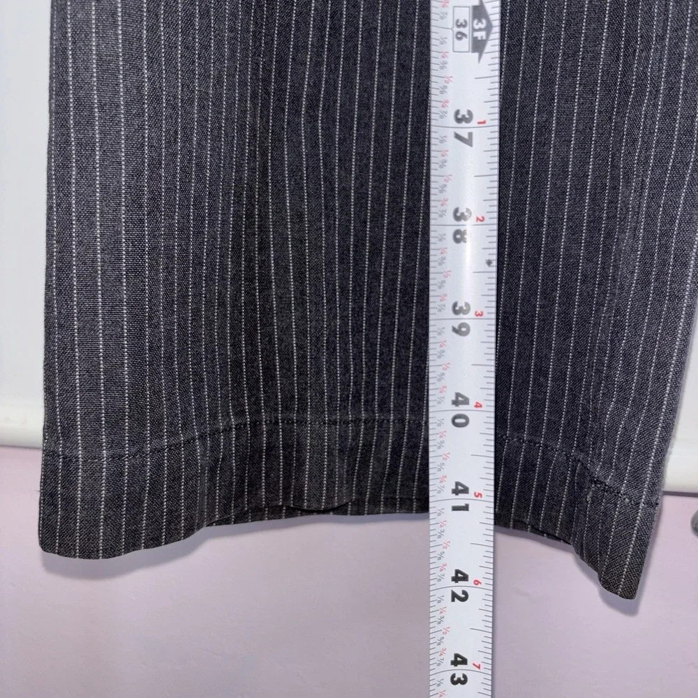 Banana Republic Tailored Fit Men's Wool Dress Pants Gray Pinstripe 32x30